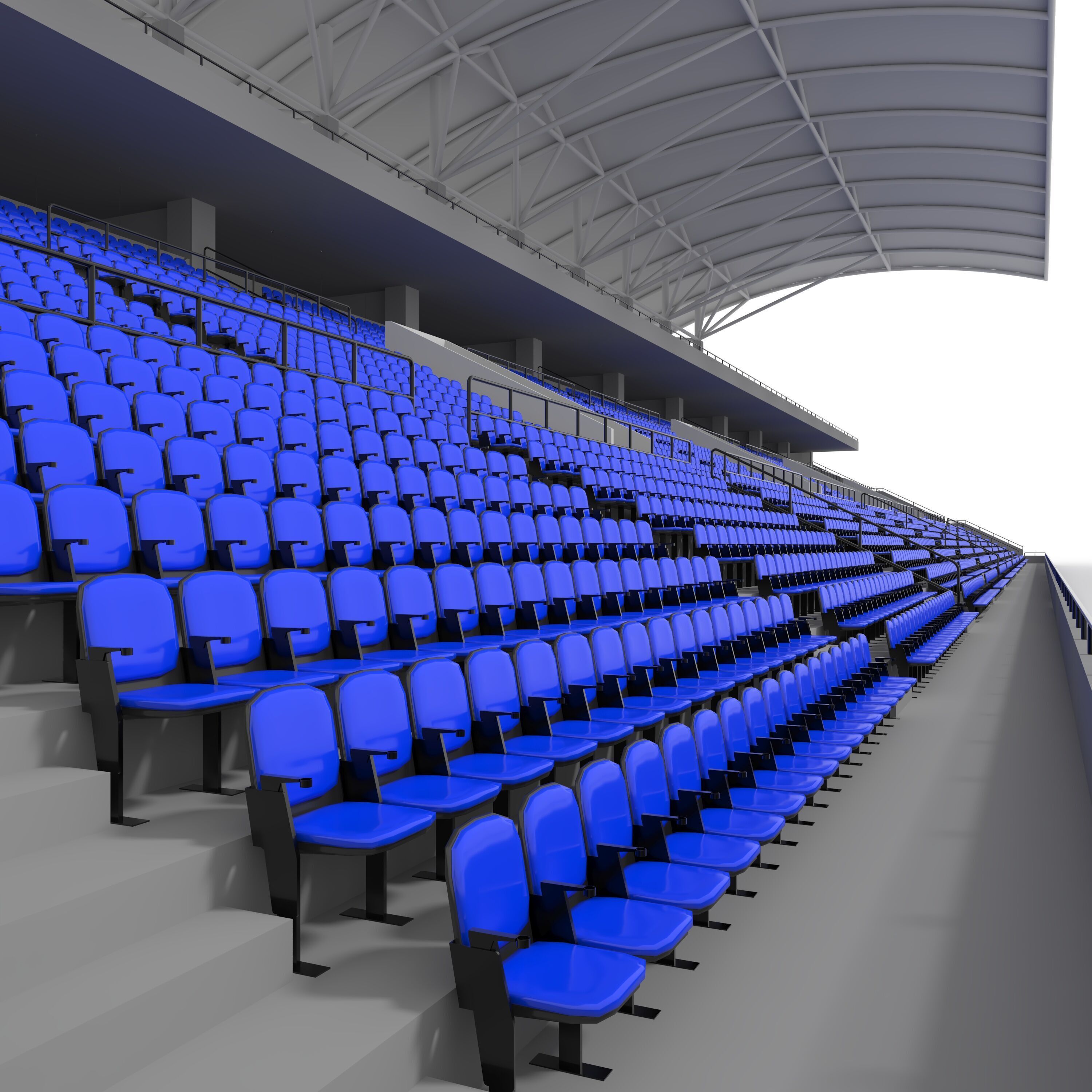 Stadium Tribune 10 3D model_16