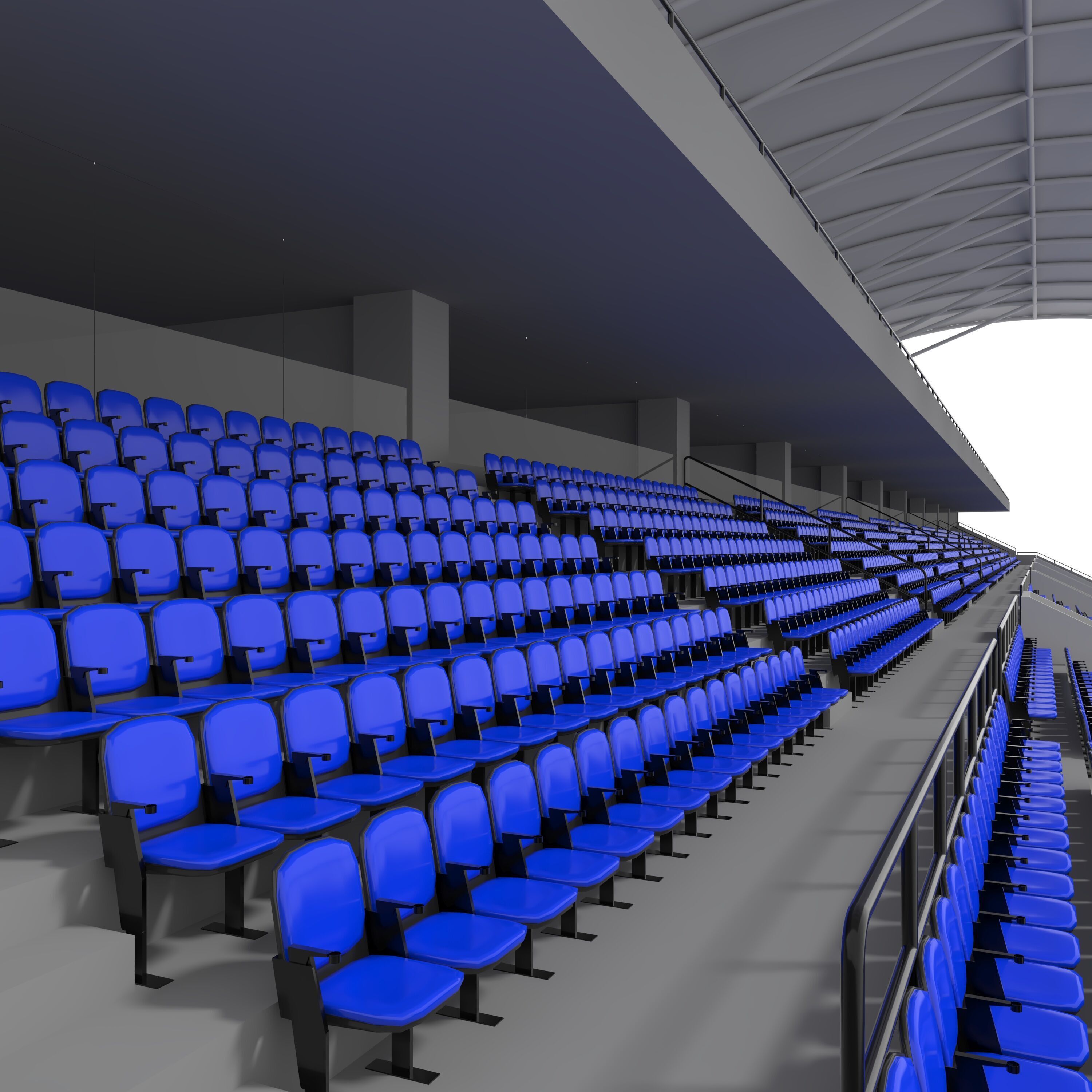 Stadium Tribune 10 3D model_18