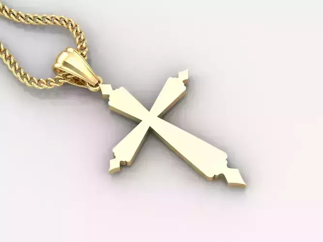  Cross Pendant 3DM STL 1CP100