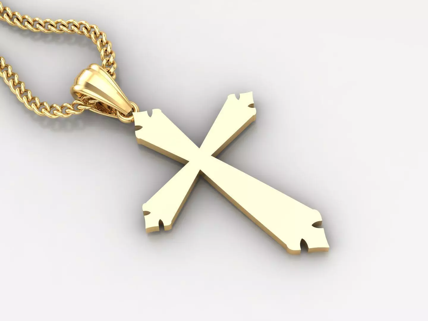 Cross Pendant 3DM STL 1CP097 3D print model_0
