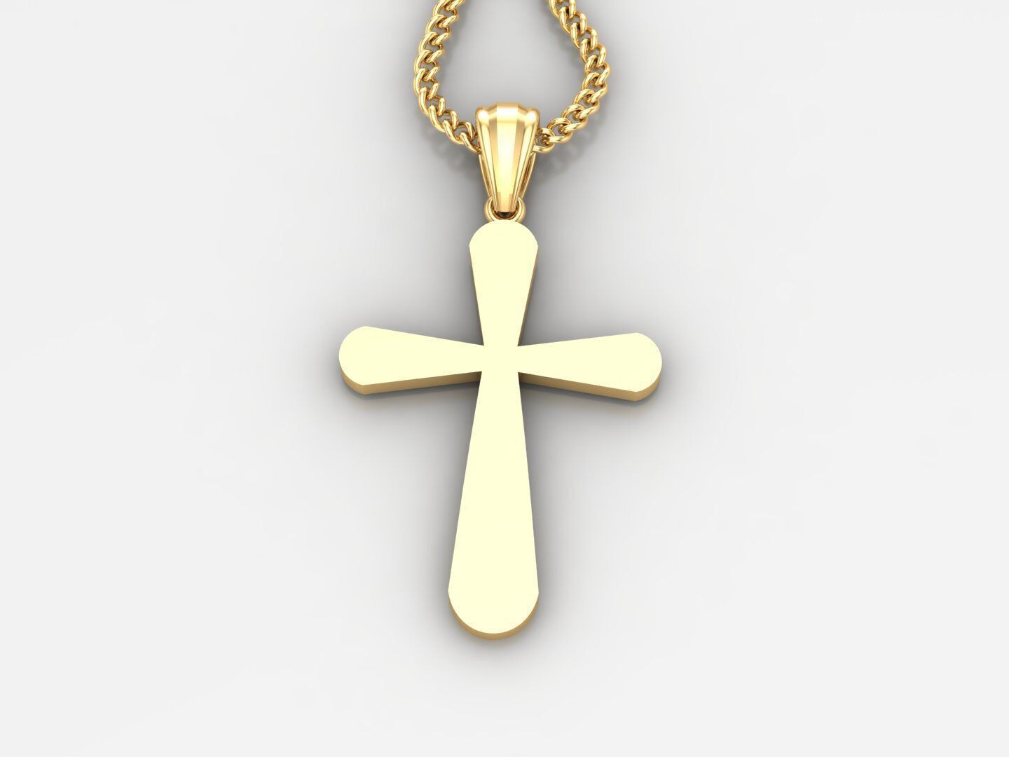 Cross Pendant 3DM STL 1CP095 3D print model_2