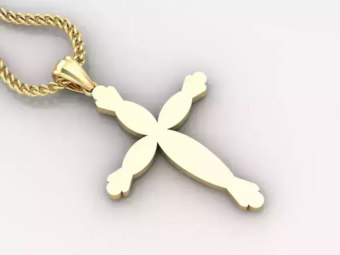  Cross Pendant 3DM STL 1CP081 3D print model