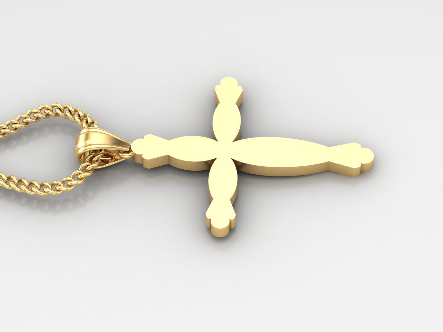  Cross Pendant 3DM STL 1CP081 3D print model_3