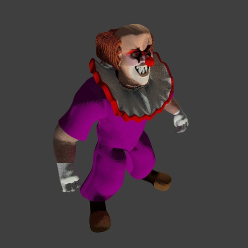 Weird Clown 3D model