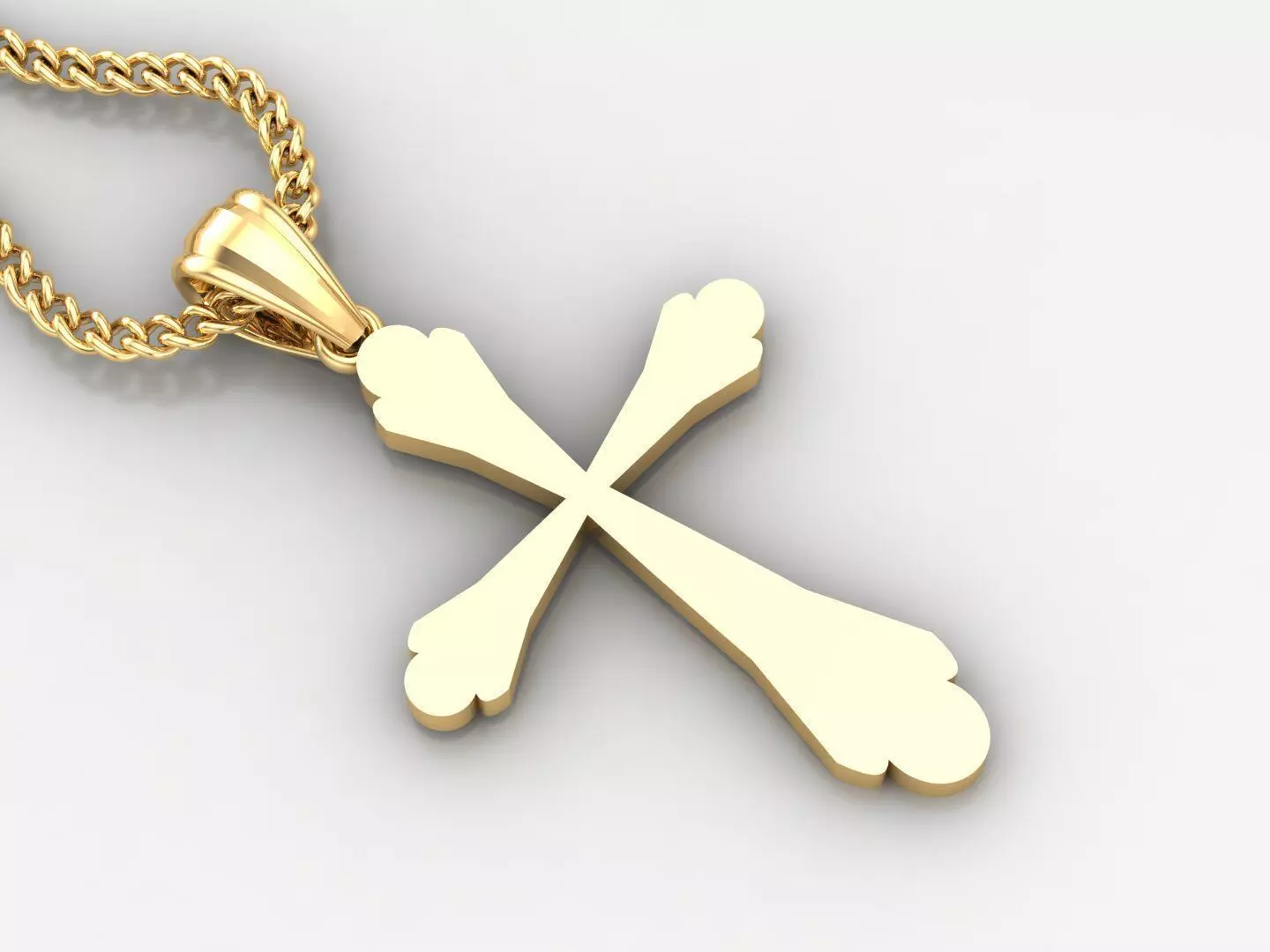 Cross Pendant 3DM STL 1CP079 3D print model