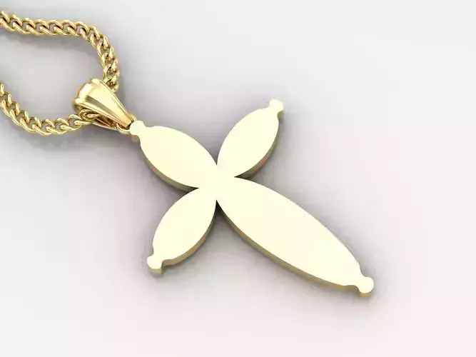  Cross Pendant 3DM STL 1CP076