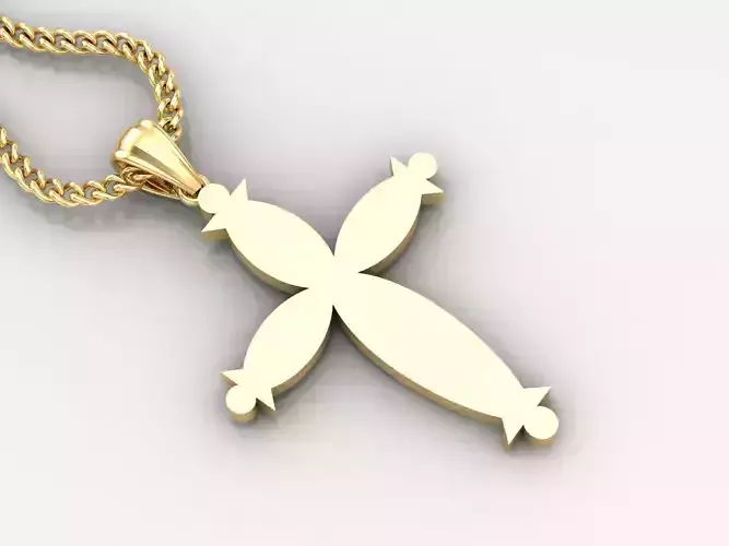  Cross Pendant 3DM STL 1CP075
