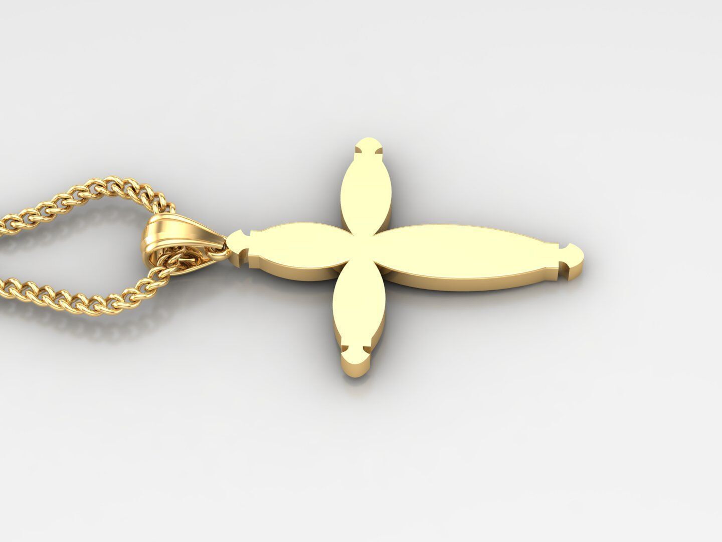  Cross Pendant 3DM STL 1CP067 3D print model_3