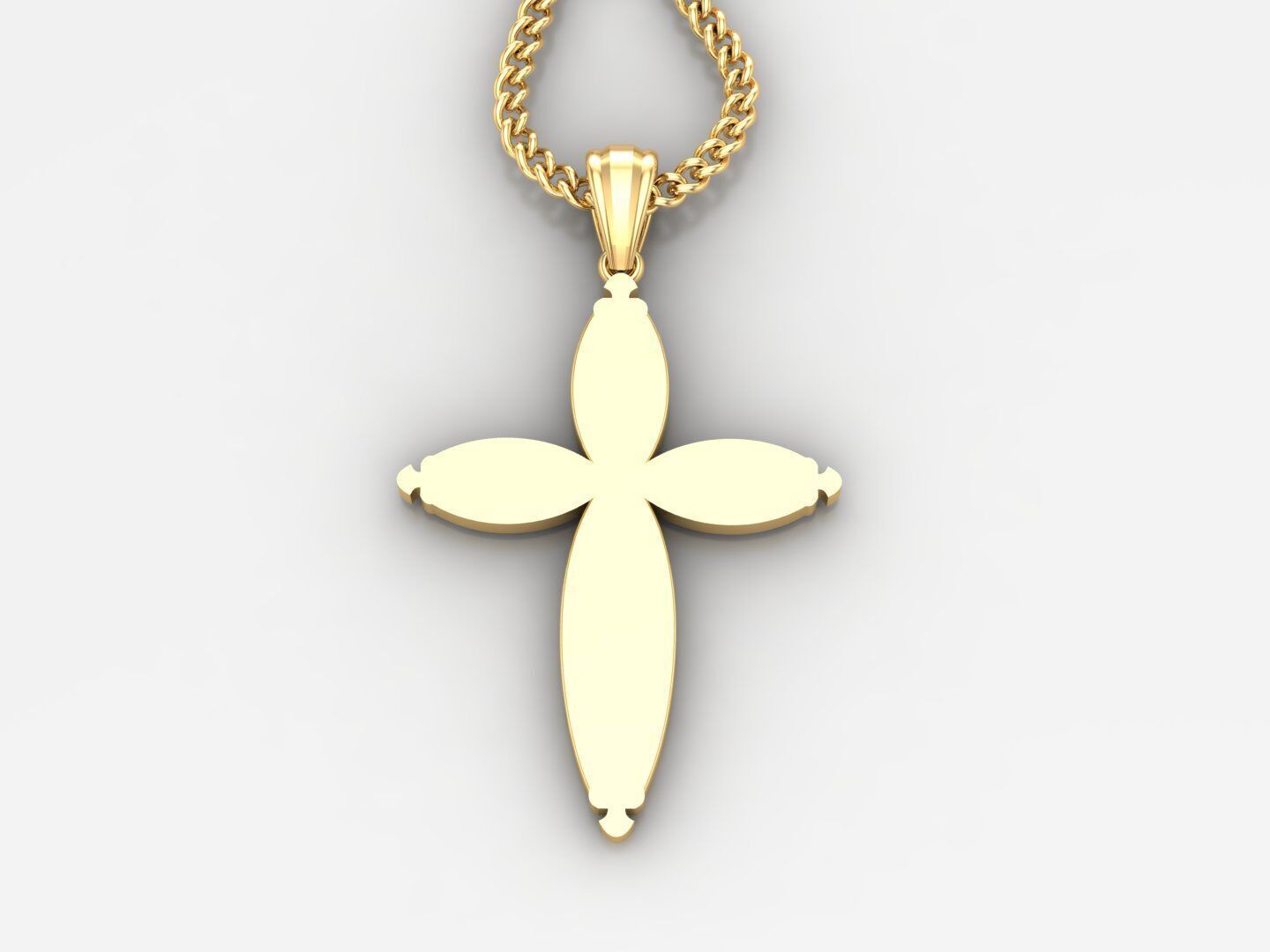  Cross Pendant 3DM STL 1CP065 3D print model_2
