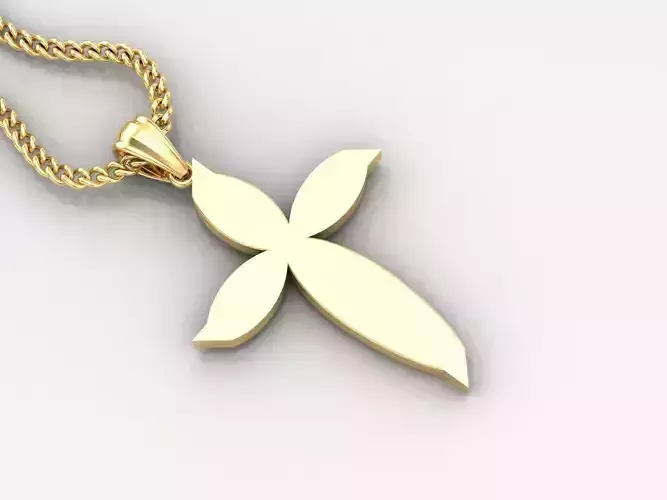  Cross Pendant 3DM STL 1CP058