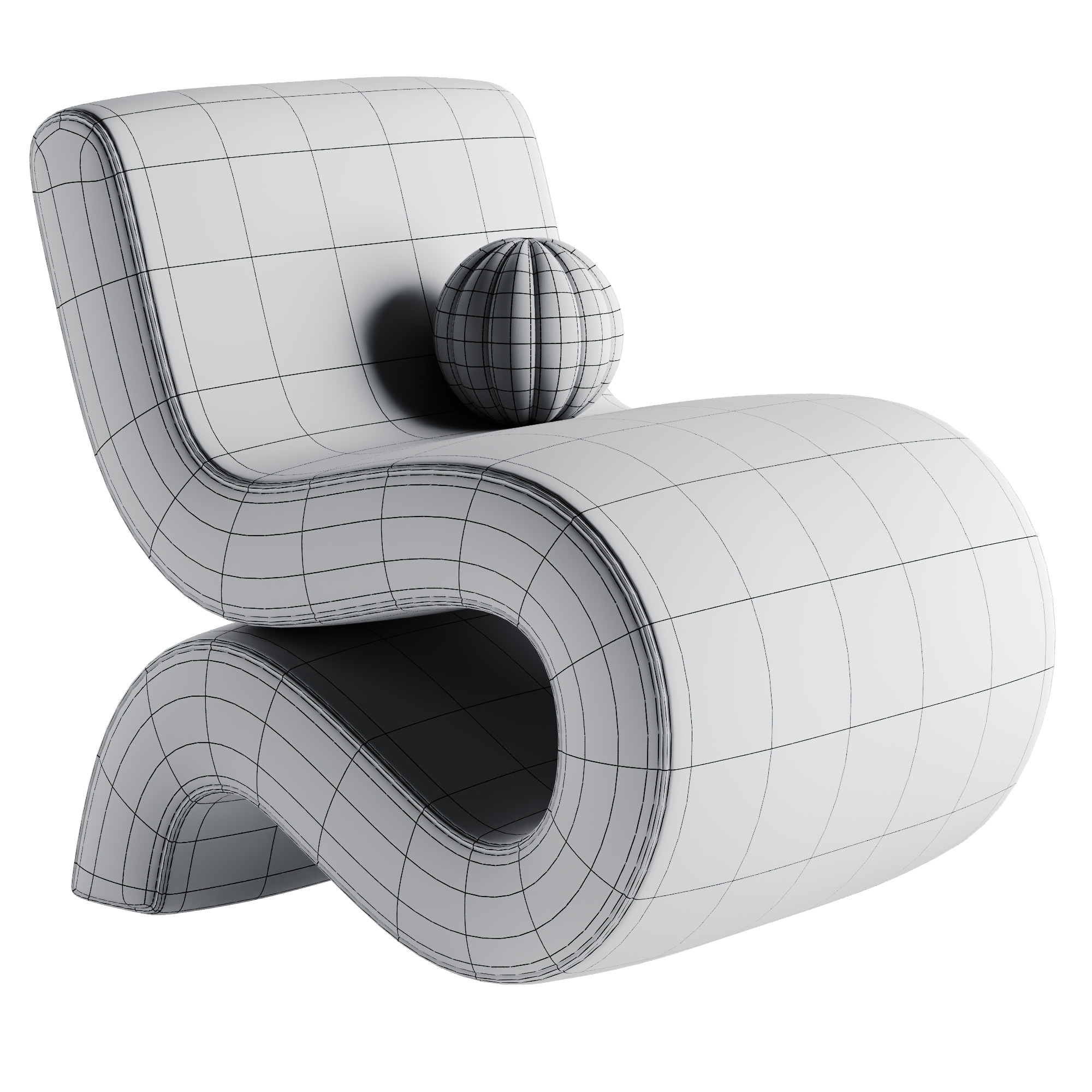 Meridian Furniture Low-poly 3D model_3