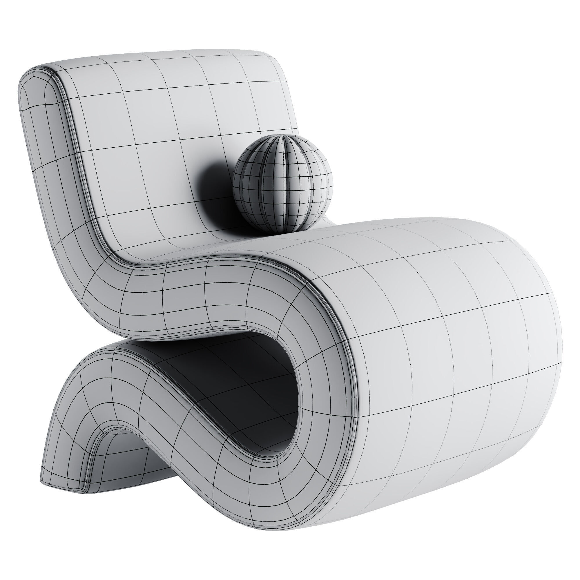 Meridian Furniture Low-poly 3D model_9