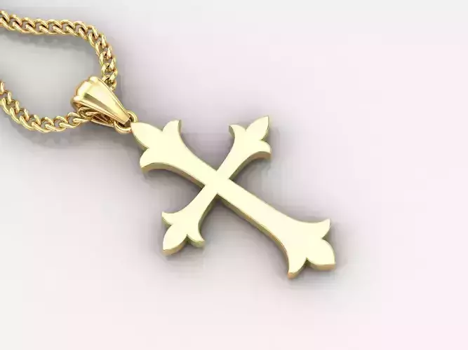  Cross Pendant 3DM STL 1CP049