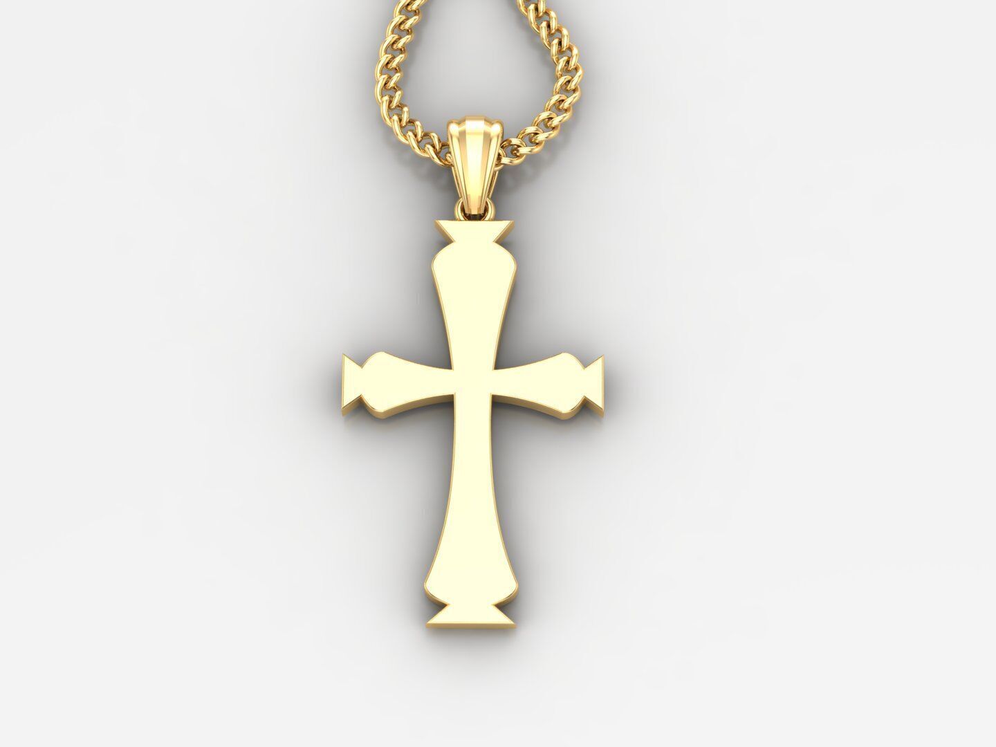  Cross Pendant 3DM STL 1CP048 3D print model_2