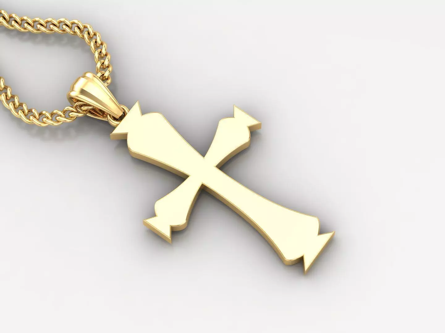  Cross Pendant 3DM STL 1CP048 3D print model_0