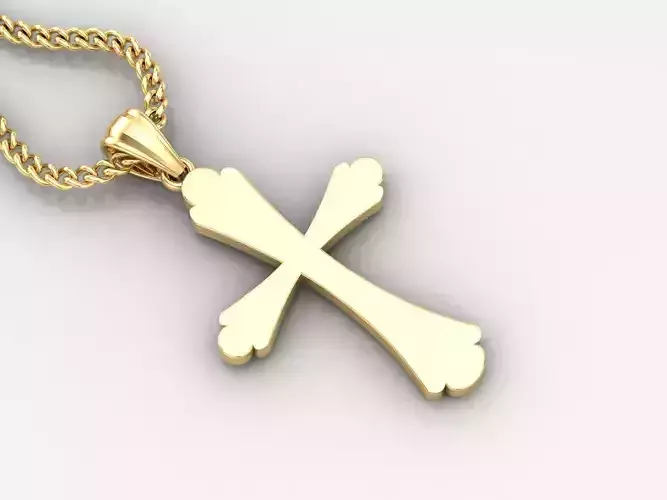  Cross Pendant 3DM STL 1CP047