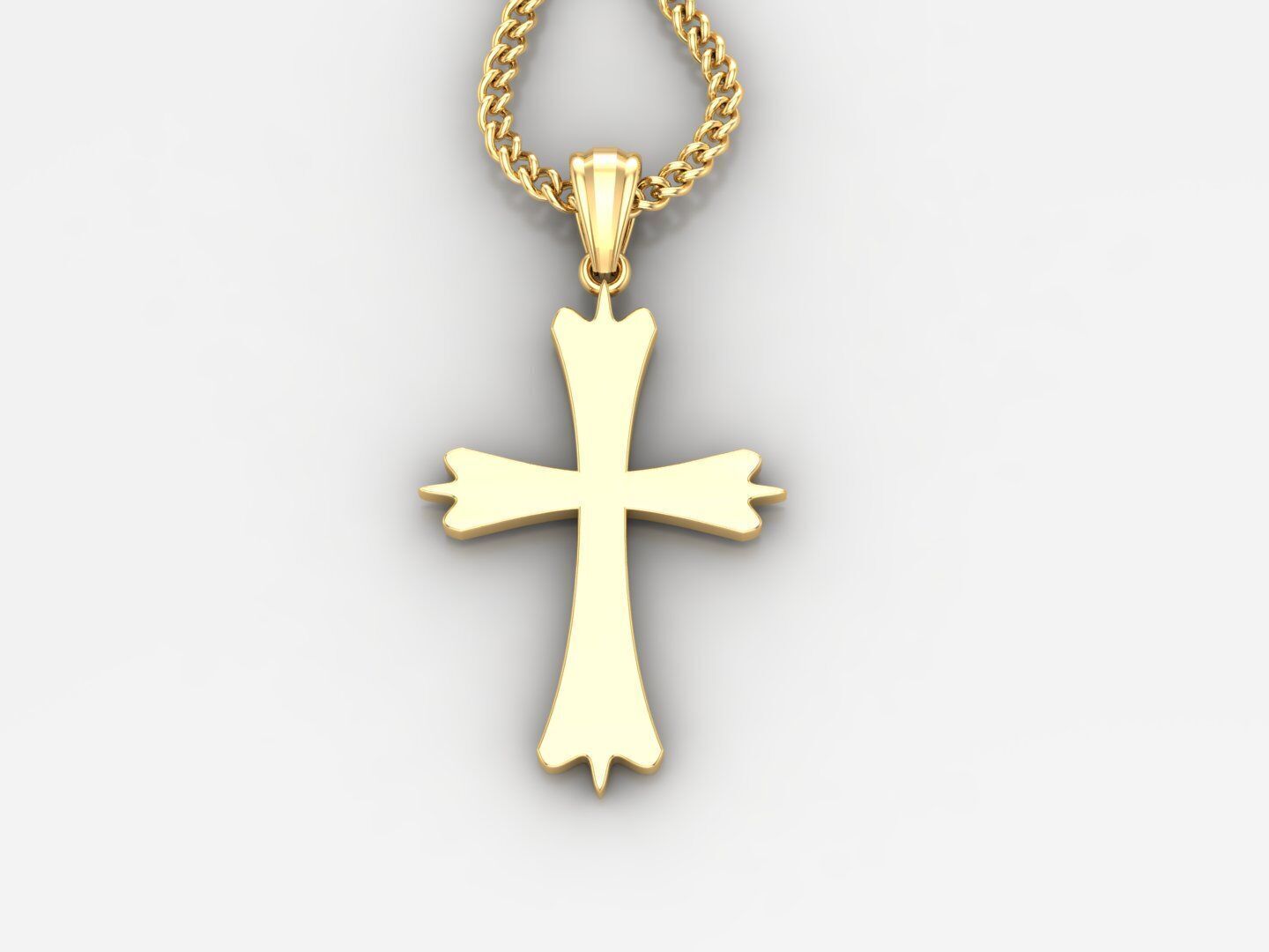 Cross Pendant 3DM STL 1CP045 3D print model_2