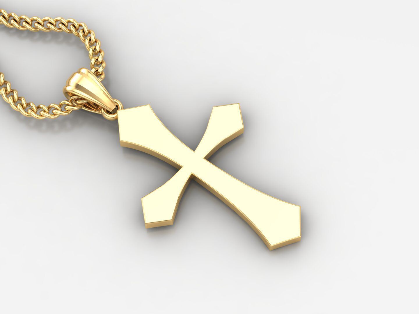 Cross Pendant 3DM STL 1CP044 3D print model_2