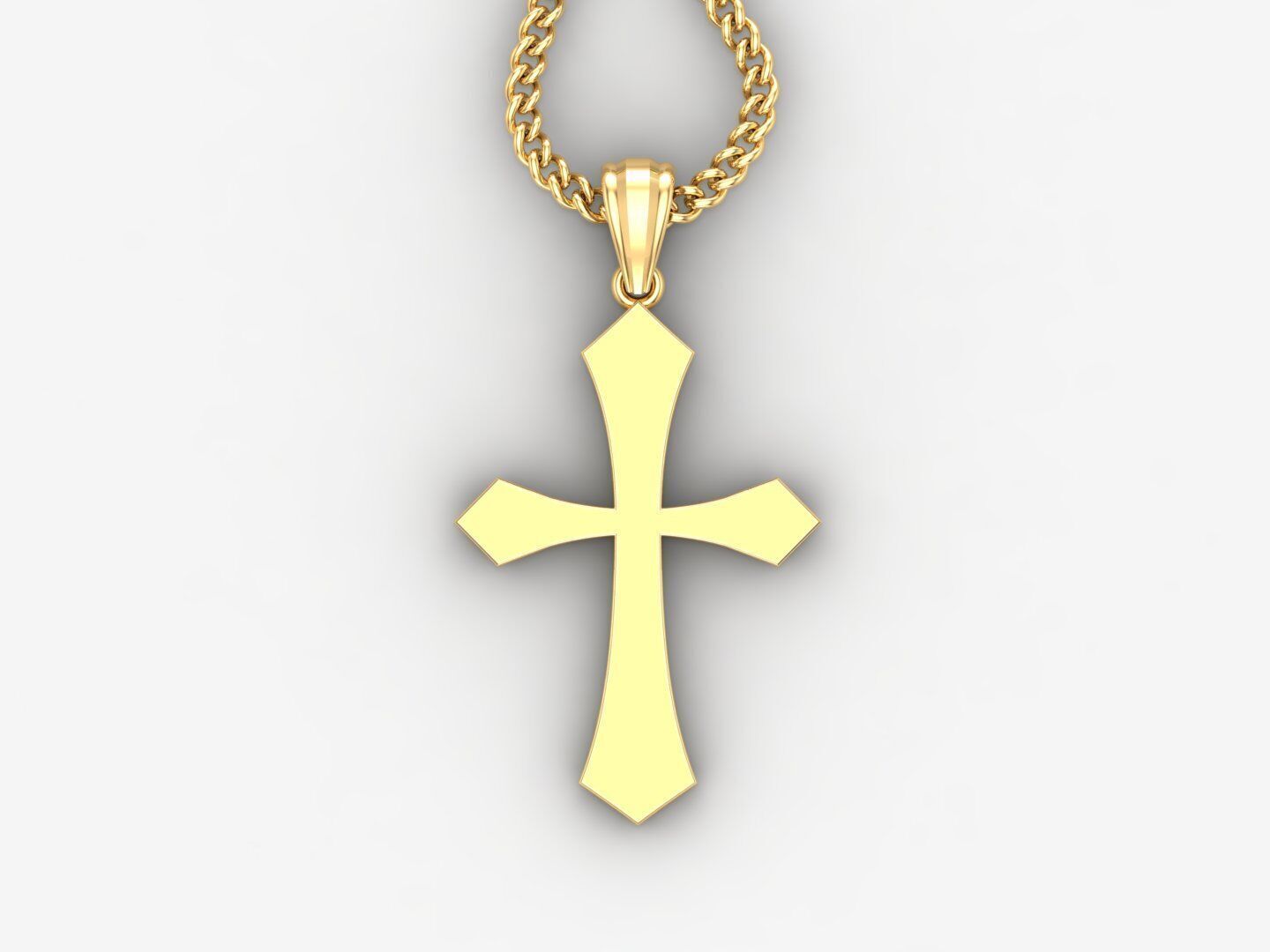 Cross Pendant 3DM STL 1CP044 3D print model_4