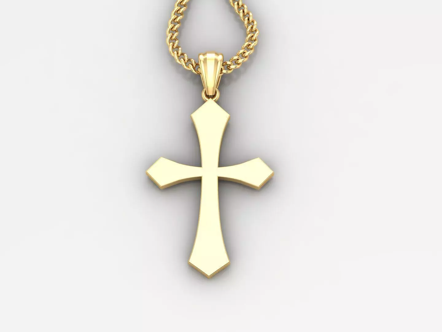 Cross Pendant 3DM STL 1CP044 3D print model_0