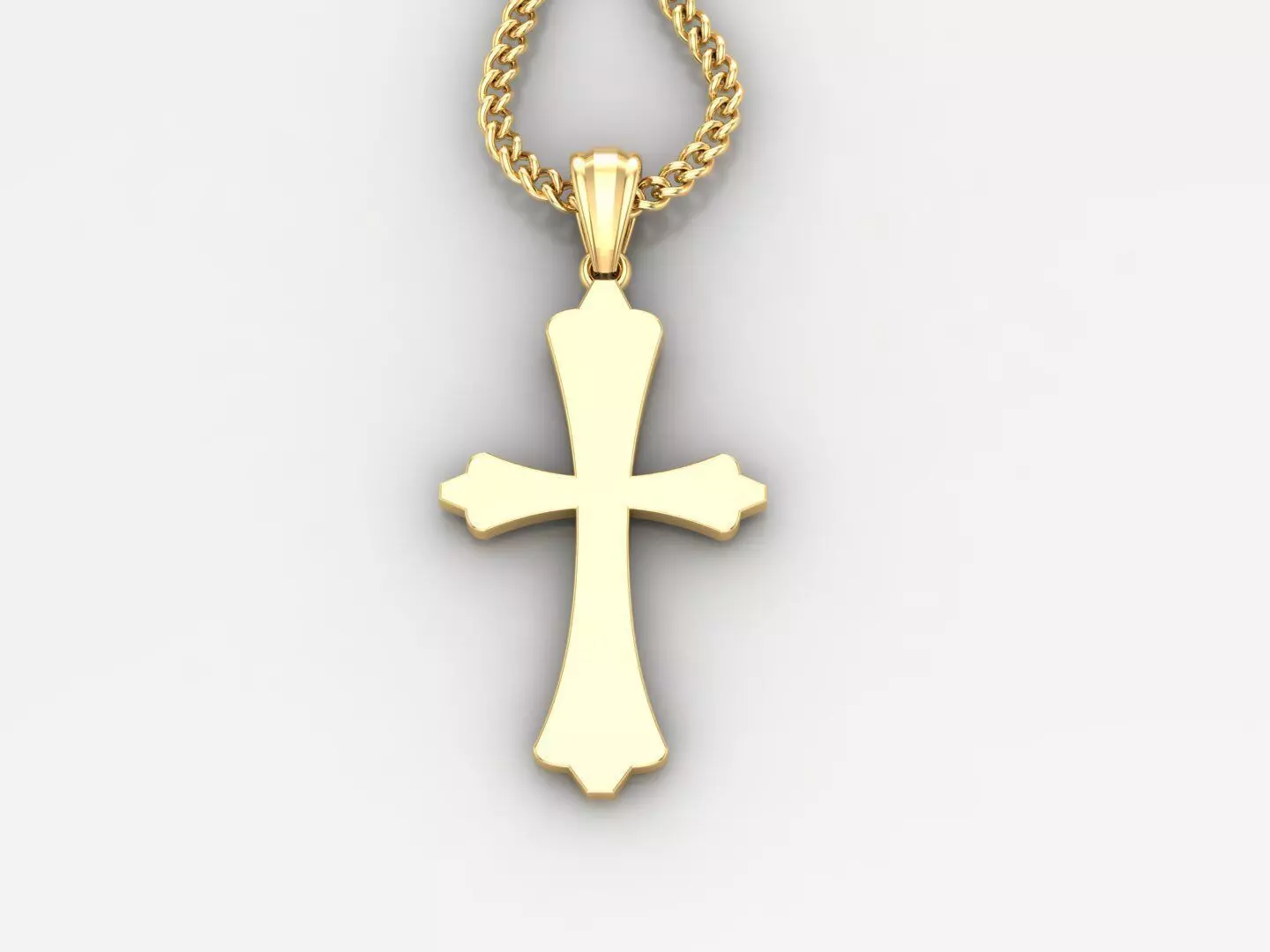 Cross Pendant 3DM STL 1CP043 3D print model_0