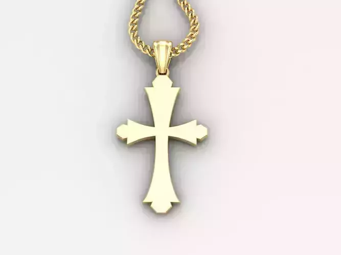  Cross Pendant 3DM STL 1CP042