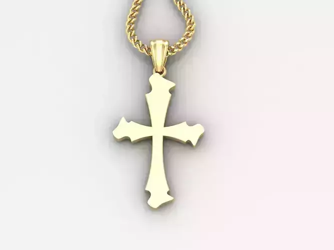  Cross Pendant 3DM STL 1CP040