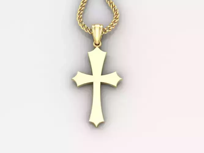  Cross Pendant 3DM STL 1CP039