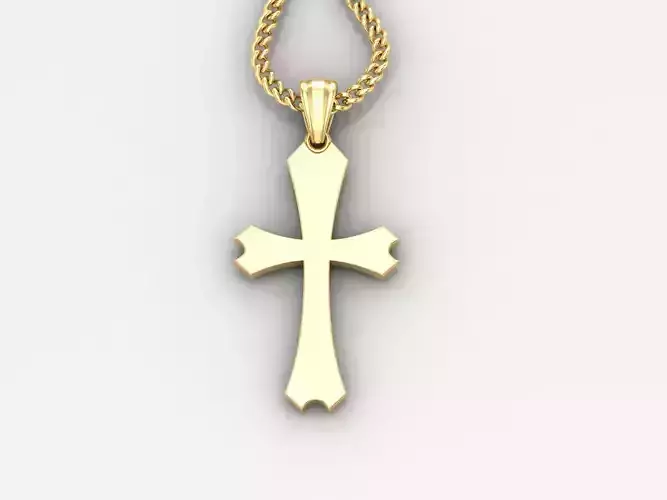  Cross Pendant 3DM STL 1CP037
