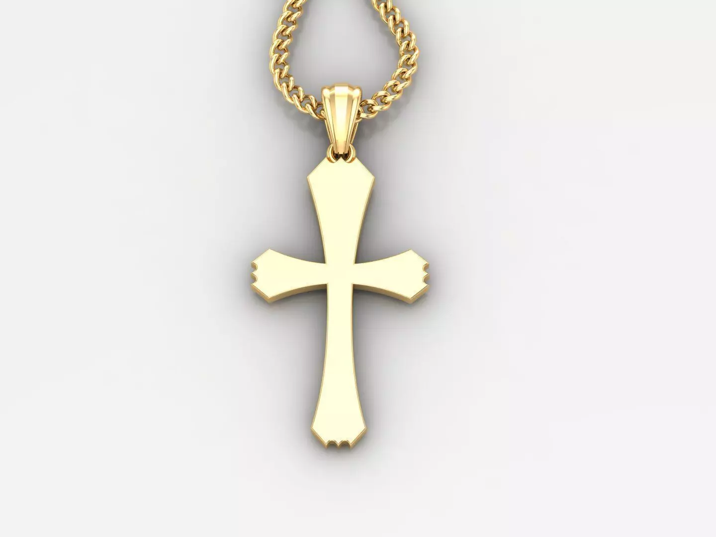 Cross Pendant 3DM STL 1CP036 3D print model_0