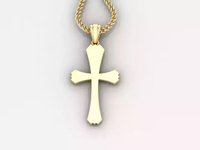  Cross Pendant 3DM STL 1CP036
