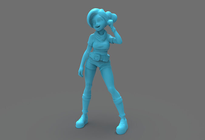 anime girl 1 Free 3D print model