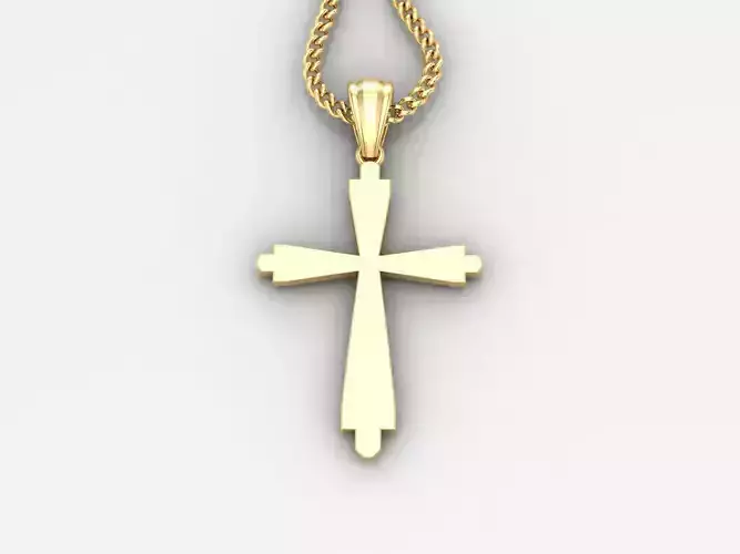  Cross Pendant 3DM STL 1CP035