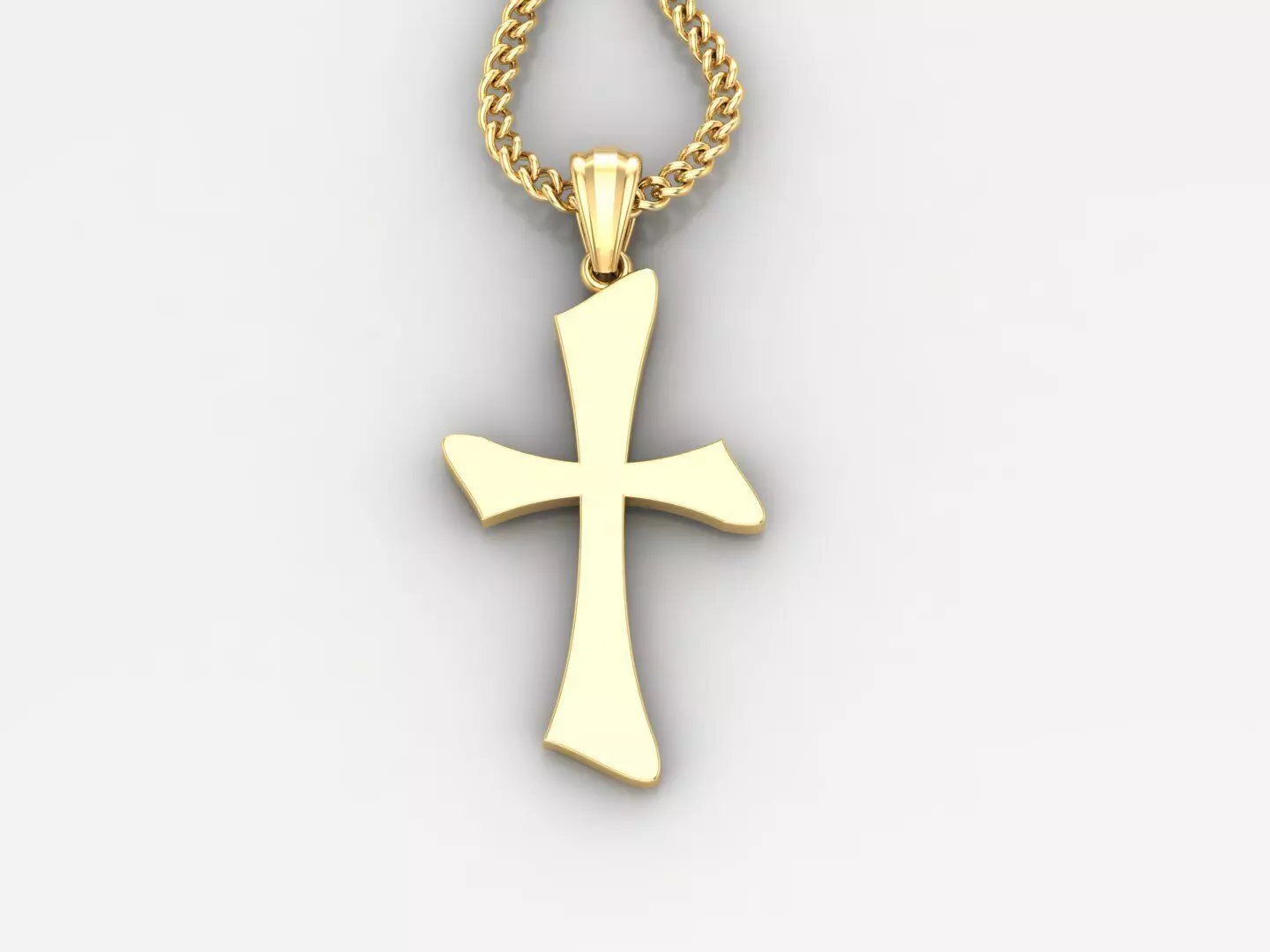 Cross Pendant 3DM STL 1CP034 3D print model_0