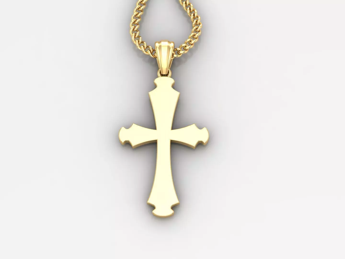 Cross Pendant 3DM STL 1CP033 3D print model_0