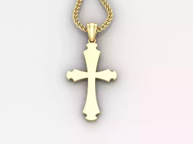  Cross Pendant 3DM STL 1CP033