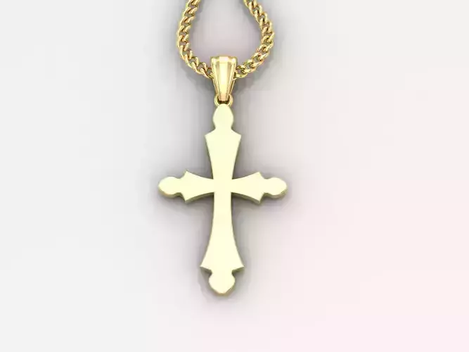  Cross Pendant 3DM STL 1CP032