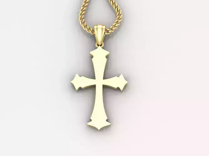  Cross Pendant 3DM STL 1CP031