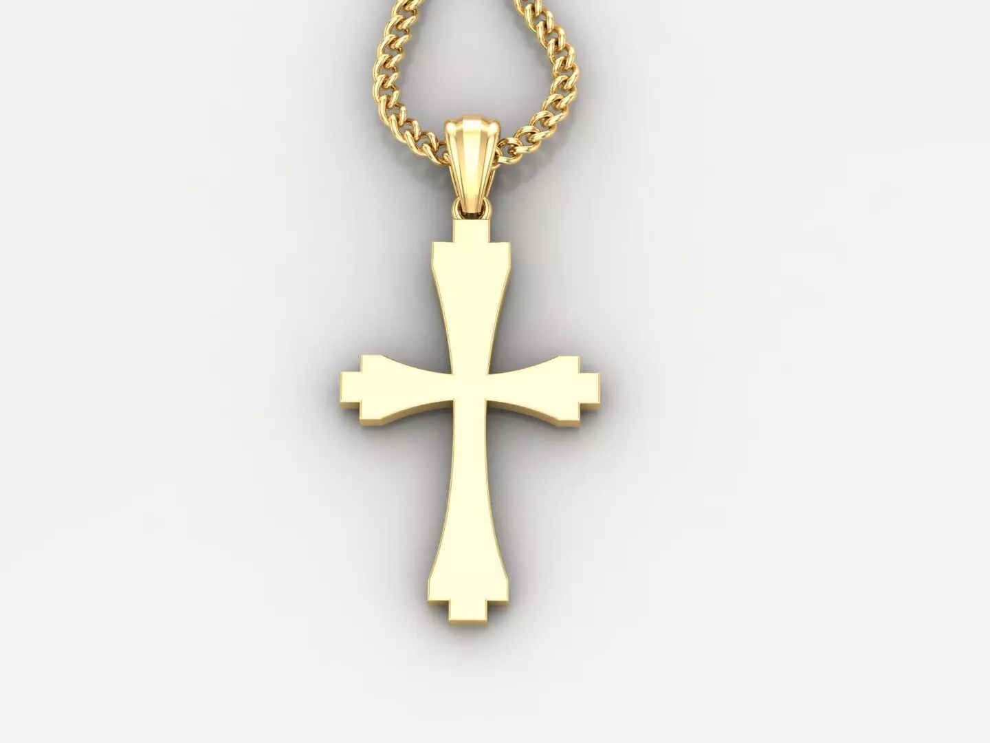 Cross Pendant 3DM STL 1CP030 3D print model_0
