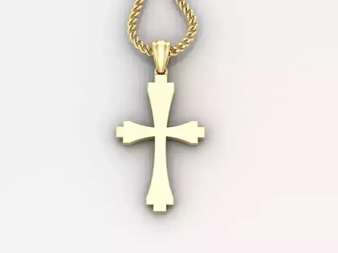  Cross Pendant 3DM STL 1CP030