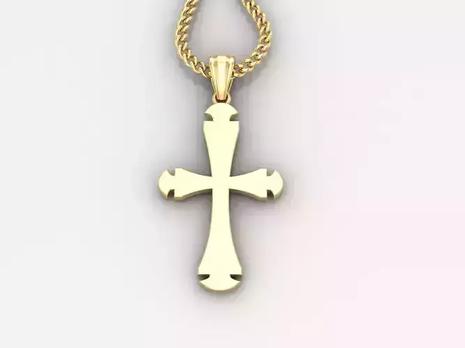  Cross Pendant 3DM STL 1CP029