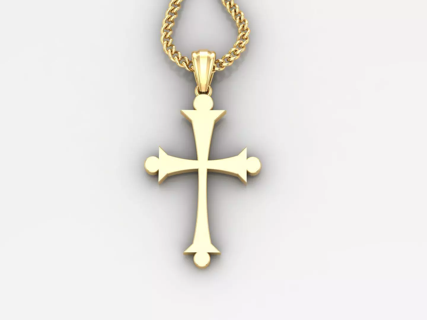  Cross Pendant 3DM STL 1CP028 3D print model_0