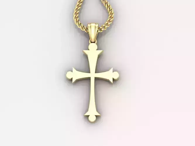  Cross Pendant 3DM STL 1CP028