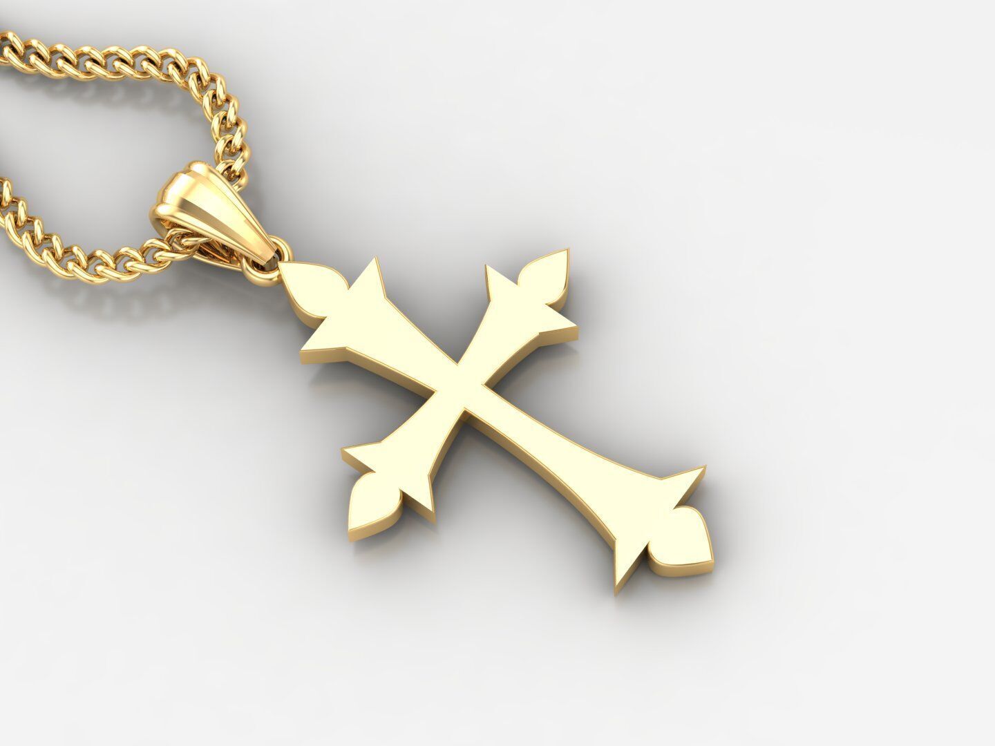  Cross Pendant 3DM STL 1CP026 3D print model_2