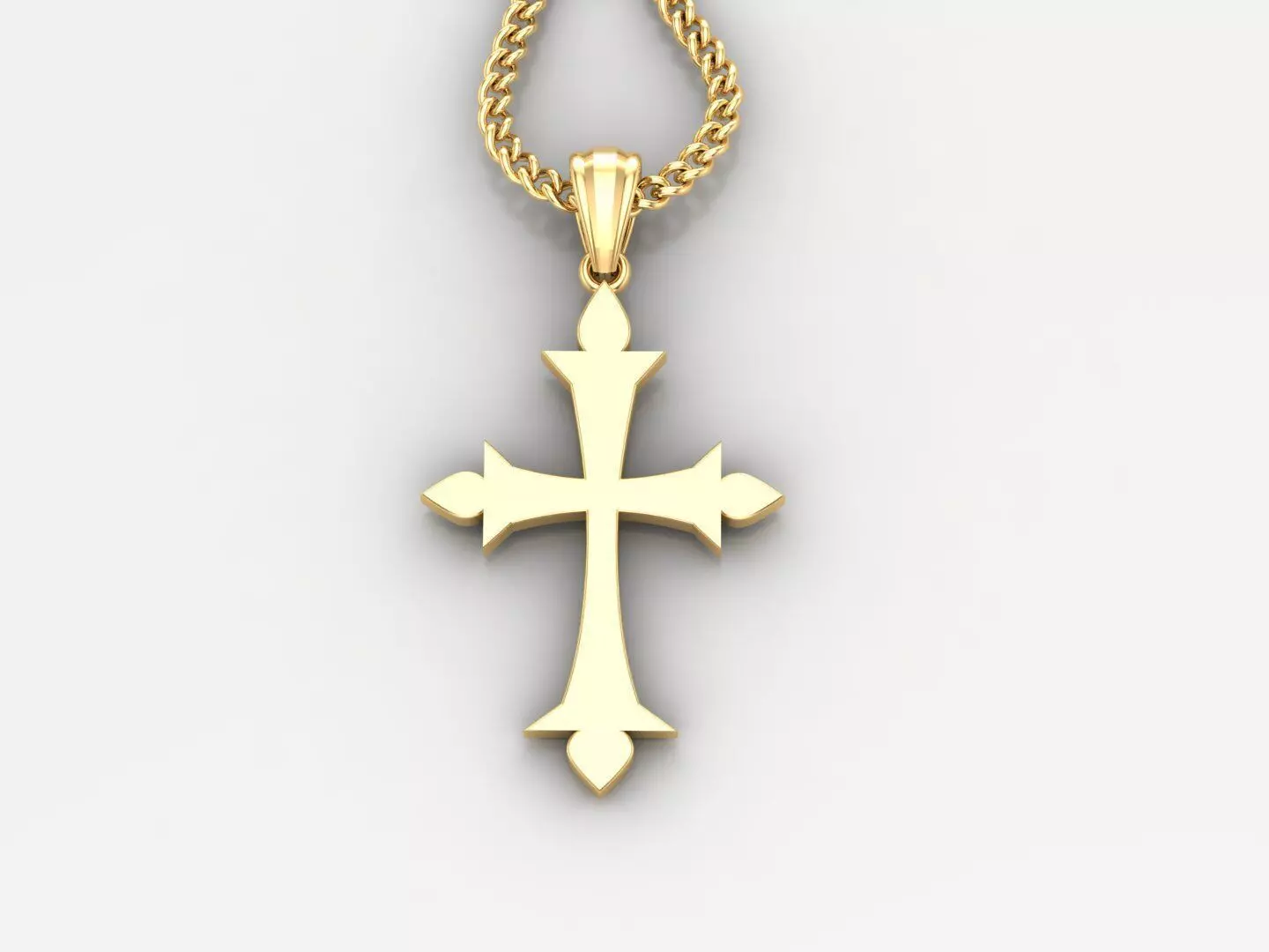 Cross Pendant 3DM STL 1CP026 3D print model_0