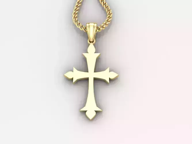  Cross Pendant 3DM STL 1CP026