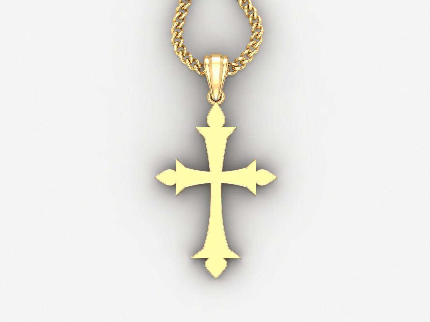  Cross Pendant 3DM STL 1CP026 3D print model_4