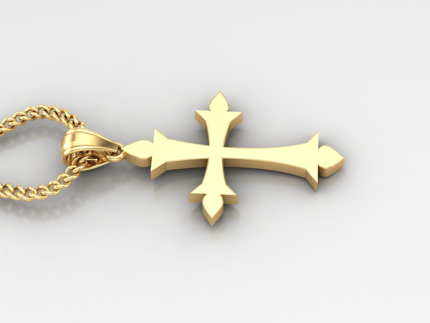  Cross Pendant 3DM STL 1CP026 3D print model_3