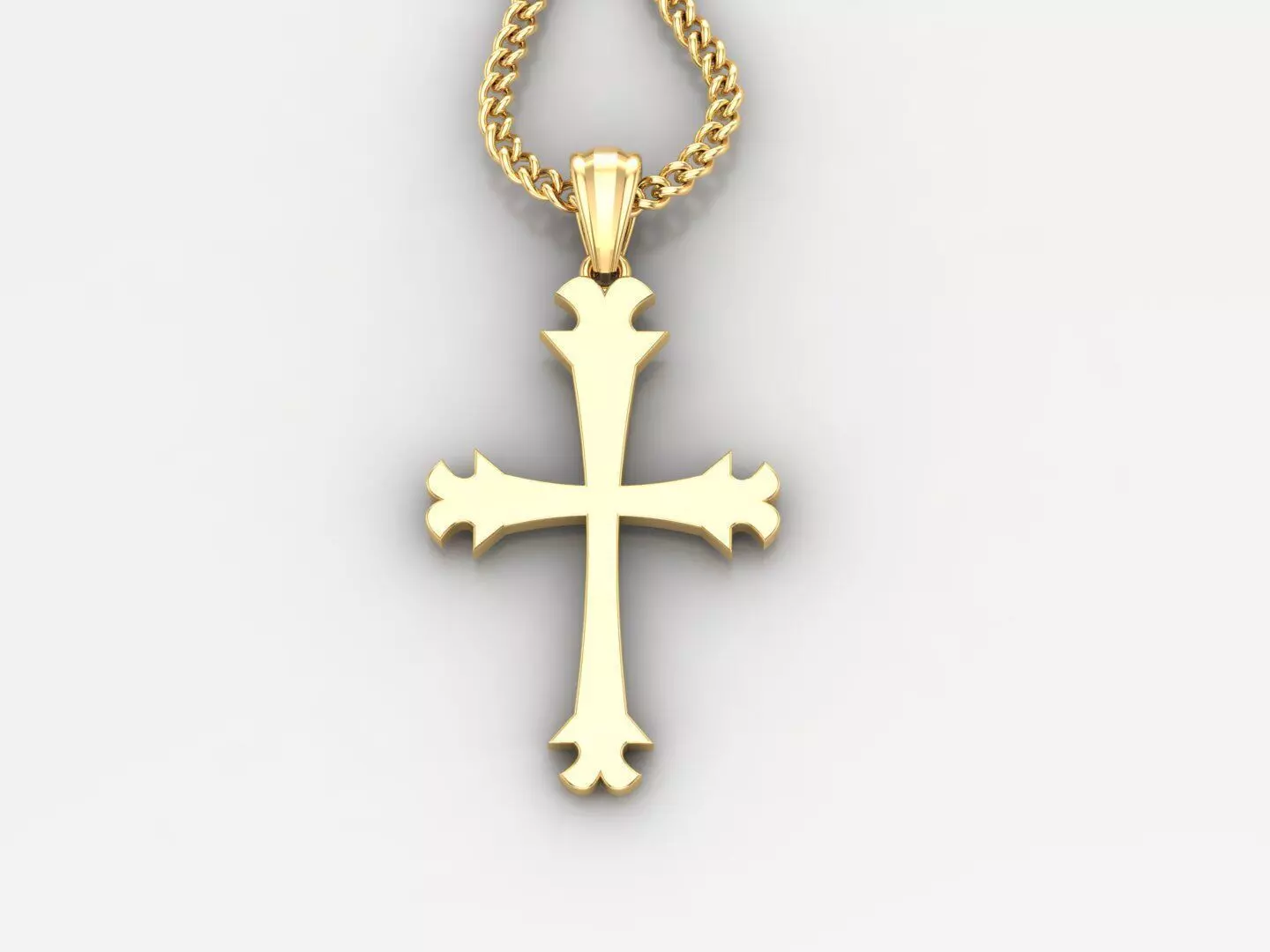  Cross Pendant 3DM STL 1CP025 3D print model_0