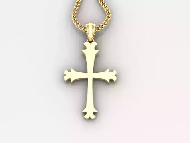  Cross Pendant 3DM STL 1CP025